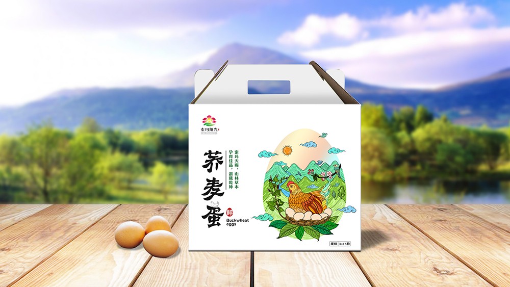 索玛阳光鸡蛋包装设计